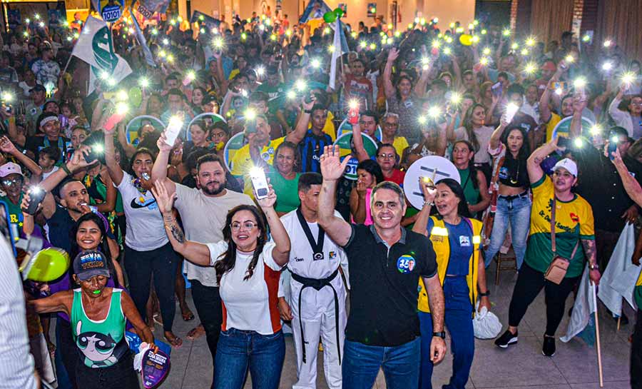 Michelle Melo reúne mais de mil amigos em evento onde declara apoio a Marcus Alexandre