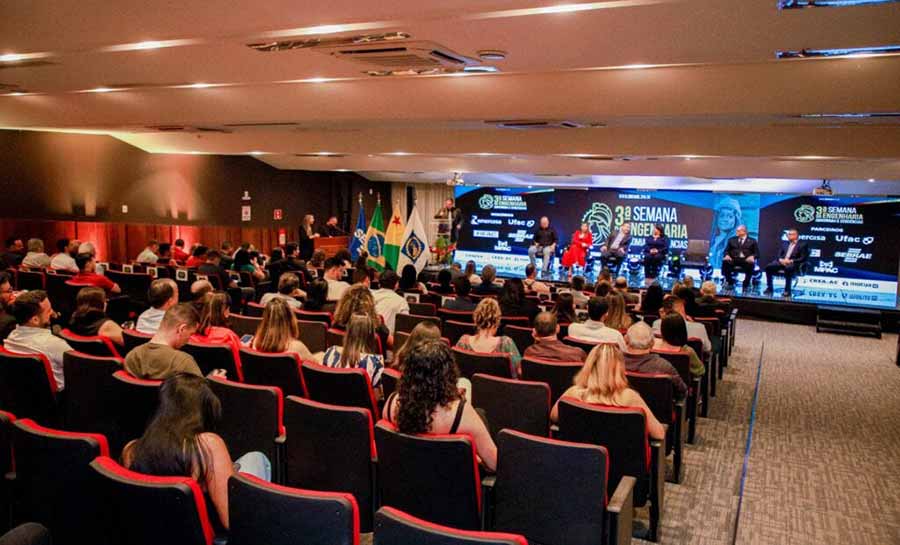 Na abertura da 3ª Semana de Engenharia, Agronomia e Geociências, governador Gladson Cameli destaca importância da ética profissional