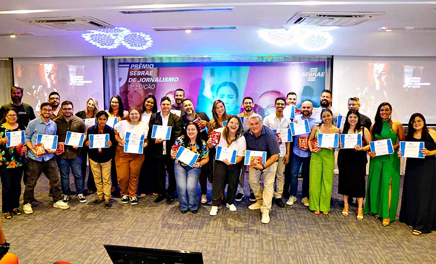 Jornalistas são reconhecidos na 11ª edição do Prêmio Sebrae de Jornalismo no Acre