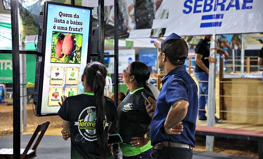 Sebrae estimula competências empreendedoras através de jogos interativos durante a Exposena 2024