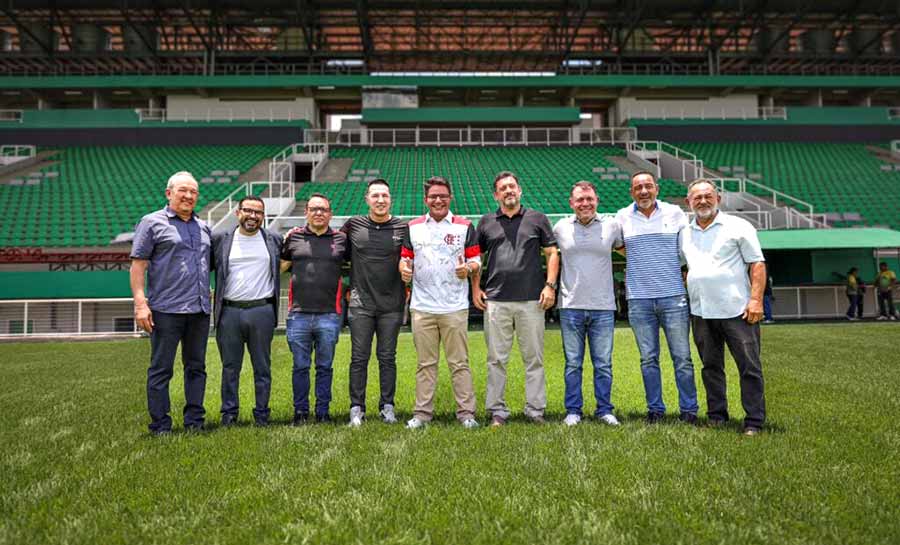 Flamengo e governo do Acre reforçam parceria rumo à entrega da revitalização do estádio Arena da Floresta