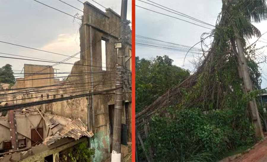 Bairro de Rio Branco fica quase 24 horas sem luz após temporal; Energisa diz que falta recompor menos de 1%