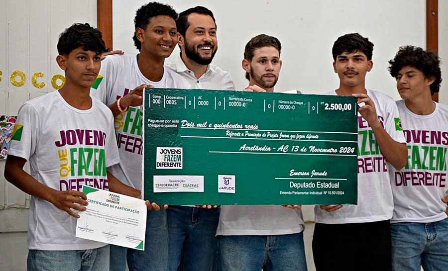 Com apoio de Jarude, alunos participam de competição para abrir o primeiro negócio e recebem prêmio de R$ 2,5 mil