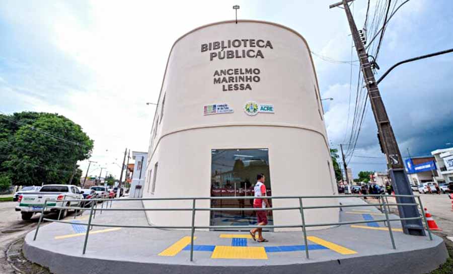 Com empenho do governo do Acre, Tarauacá celebra a reinauguração da Biblioteca Estadual Ancelmo Marinho Lessa