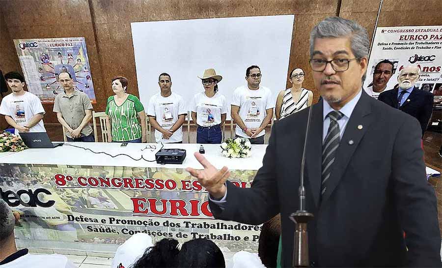 Em Congresso, Sinteac acata posicionamento de Edvaldo e pede fim do contrato com o Instituto Nosso Rumo e a escolha de nova banca para o concurso da Educação