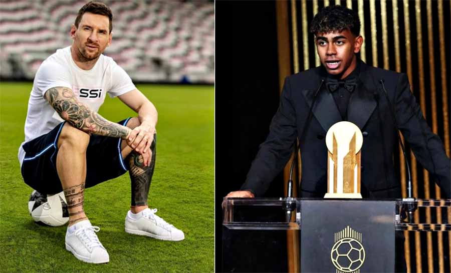 Ídolo do Barcelona, Lionel Messi rasga elogios à Lamine Yamal: ‘Tem um futuro brilhante’