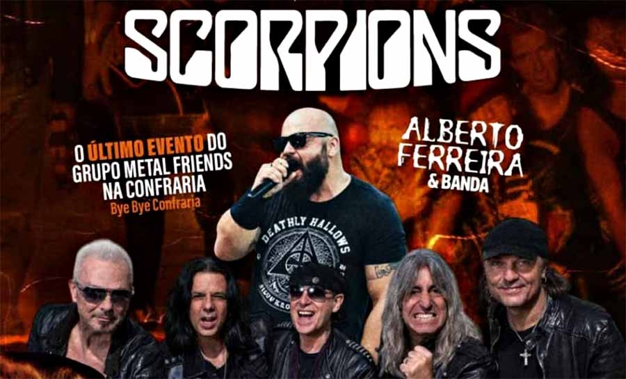 Tributo ao Scorpions marca despedida do grupo Metal Friends da Confraria Gastrobar neste sábado
