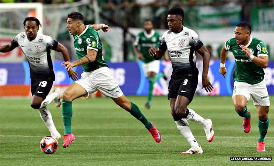 Corinthians vence Palmeiras e abre vantagem na final do Paulistão
