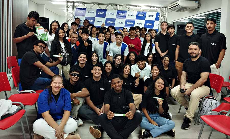 Alunos do curso técnico do SENAI participam de Workshop para celebrar o Abril Verde