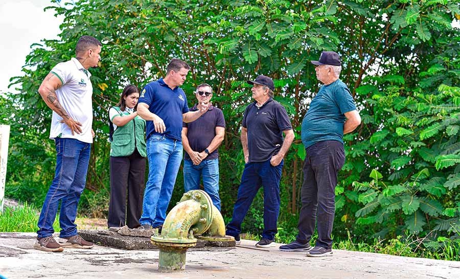 José Bestene visita Xapuri para acompanhar instalação da nova Estação de Tratamento de Água