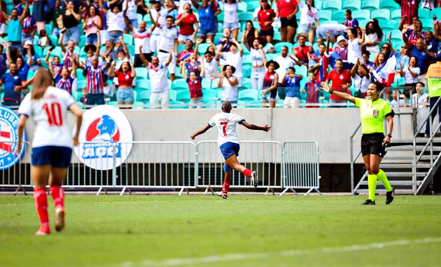 Rhaizza marca três e Bahia derrota Ferroviária no Brasileiro feminino
