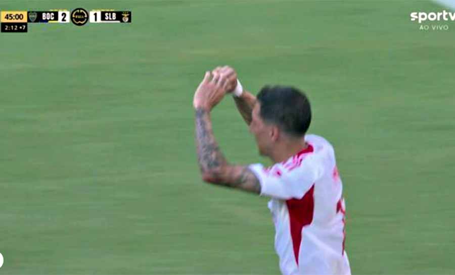 Di María, do Benfica, reclama do futebol argentino no empate com o Boca: “Sabemos como é”