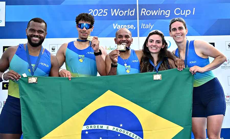 Remo: Brasil fecha etapa de Varese da Copa do Mundo com três medalhas