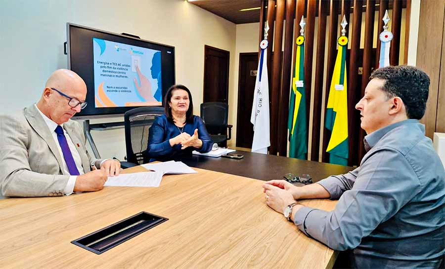TCE-AC e Energisa firmam parceria para promover cidadania, sustentabilidade e enfrentamento à violência contra a mulher