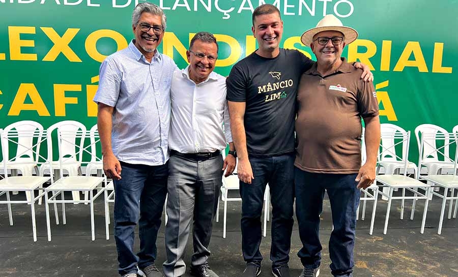 Gonzaga participa da inauguração do Complexo Industrial de Café do Juruá e comemora avanços no agronegócio acreano