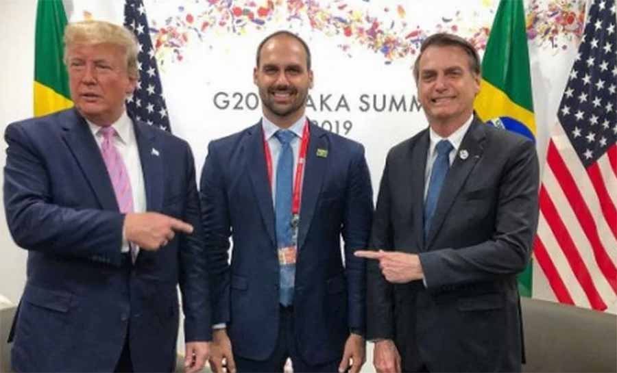 Eduardo Bolsonaro sugere intervenção militar dos EUA no Brasil