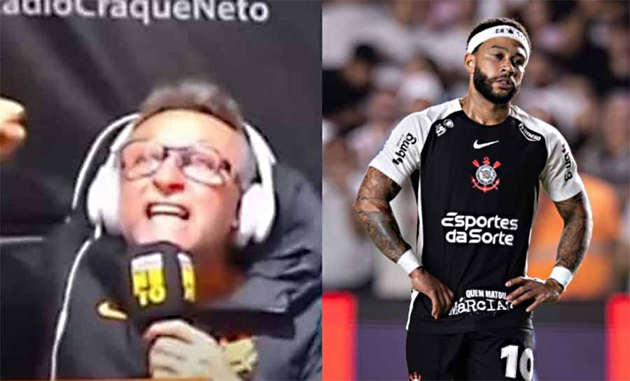“Vergonha”: Neto detona Corinthians após derrota para o Santos