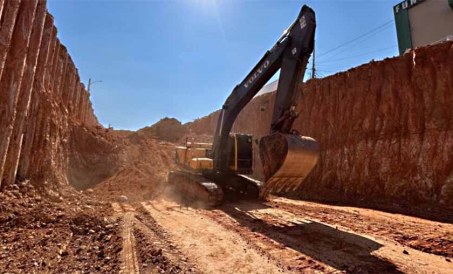 Escavações avançam para área central da Avenida Ceará e aceleram obra do governo no futuro Complexo Viário