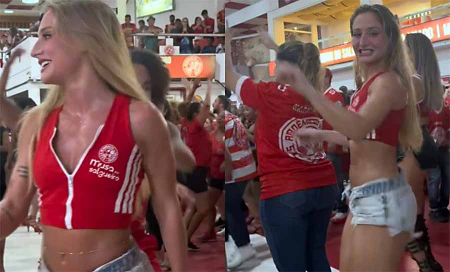 Bruna Griphao exibe sensualidade em ensaio do Salgueiro