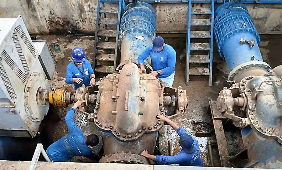 Abastecimento de água segue reduzido em Rio Branco após atraso em instalação de bomba